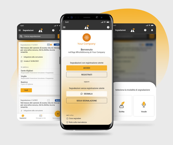 software segnalazione illeciti app e registrazione vocale